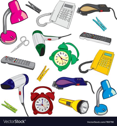 Everyday items Royalty Free Vector Image - VectorStock