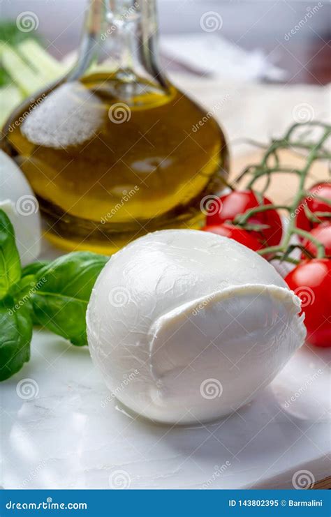 Balls of Buffalo Mozzarella, Soft Italian Scheese Made from the Milk of ...