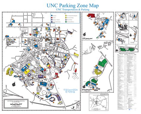 UNC Parking Zone Map UNC Transportation & Parking - DocsLib