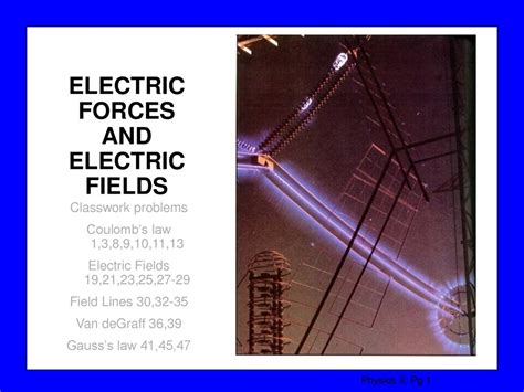 ELECTRIC FORCES AND ELECTRIC FIELDS - ppt download