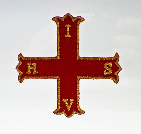 Red Cross of Constantine 3" Patch