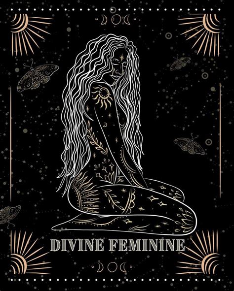 Divine Feminine Art, Goddess Energy Divine Feminine Aesthetic, Sacred Feminine Art, Wild ...