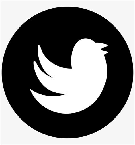 Black And White Twitter Logo Png