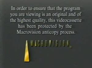 Macrovision Warning Screens | Company Bumpers Wiki | Fandom