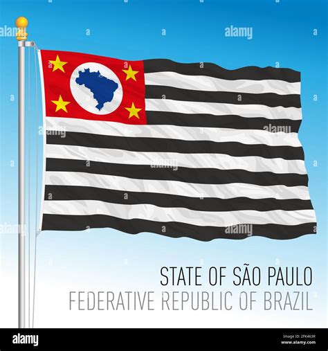 Sao paulo city flag Stock Vector Images - Alamy