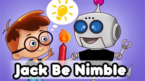 Jack Be Nimble lyrics song with vocal | Nursery Rhymes For Kids | Ultra ...