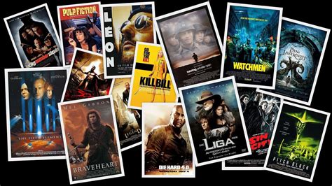 Download A Collection Of Movie Posters With Different Movies ...