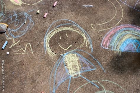 Sidewalk Art Stock Photo | Adobe Stock