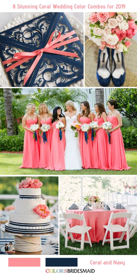 8 Stunning Coral Wedding Color Combos for 2019 - ColorsBridesmaid