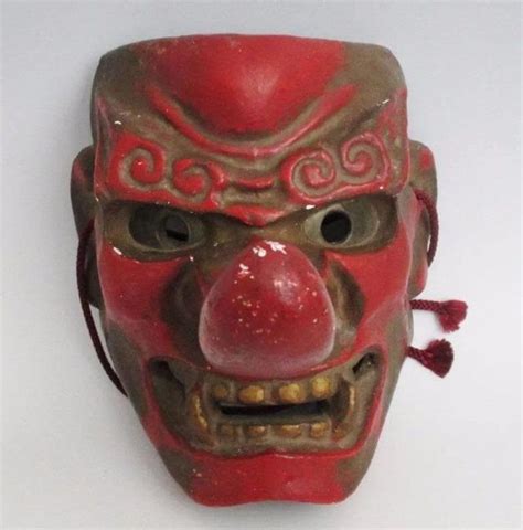 Japanese Vintage Konoha Yamabushi Tengu 天狗 Mask of Mountain and Forrest ...