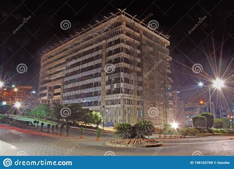 Modern Skyscraper Construction in India Stock Image - Image of ...