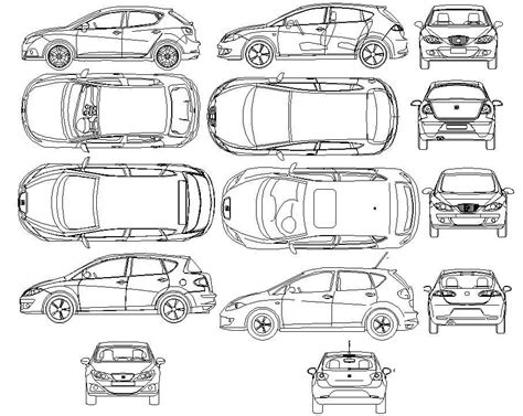 AutoCAD CAR Blocks Free Download - Cadbull