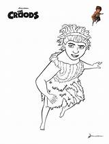 The Croods Movie Coloring Pages sketch template