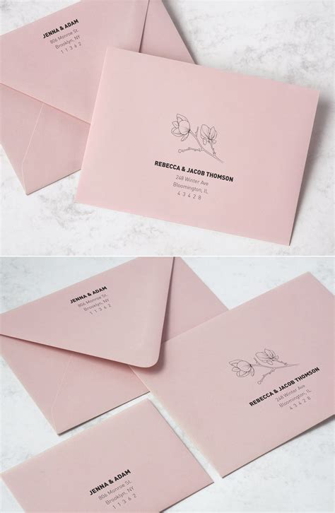 Wedding Invitation Envelope Template