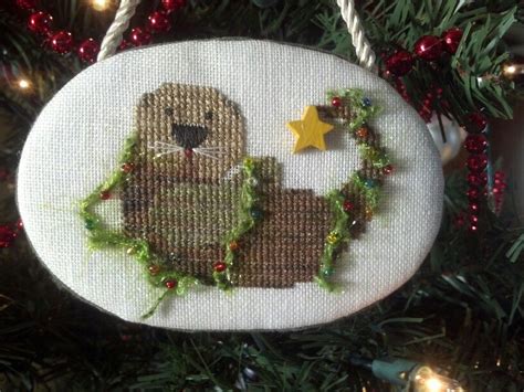 Otter Christmas ornament for my daughter who attended CSU Monterey Bay...their mascot was an ...