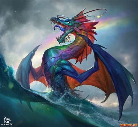 Rainbow Dragon by Anastasia Bulgakova : ImaginaryLeviathans