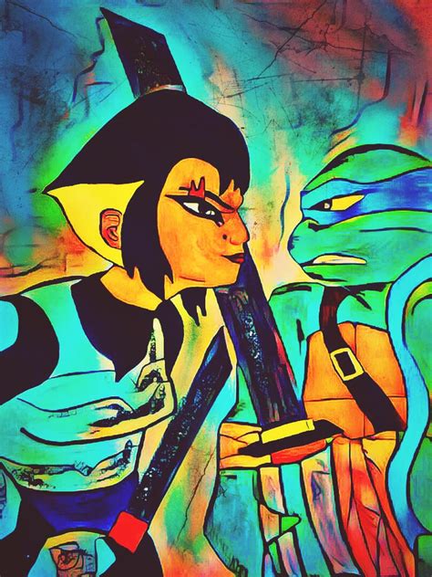 TMNT 2012 Leo and Karai by wrightmother on DeviantArt