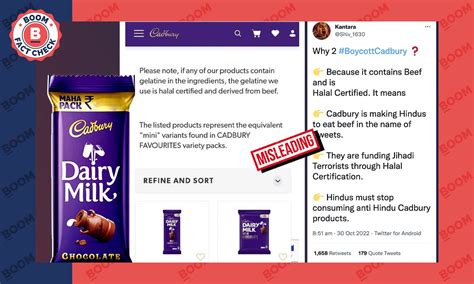 Viral Photo Falsely Claims Indian Cadbury Contains Beef | BOOM