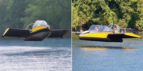 the flying hovercraft by hammacher schlemmer