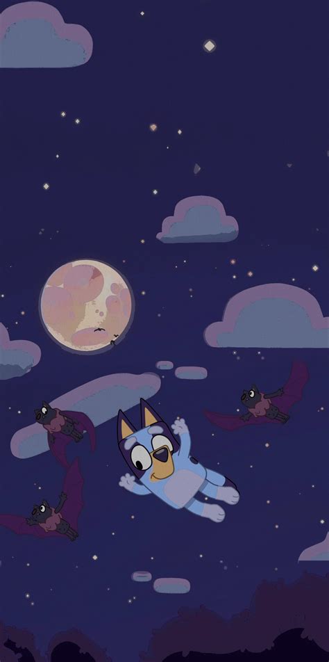 Fruit Bat Bluey phone wallpaper I put together : r/bluey