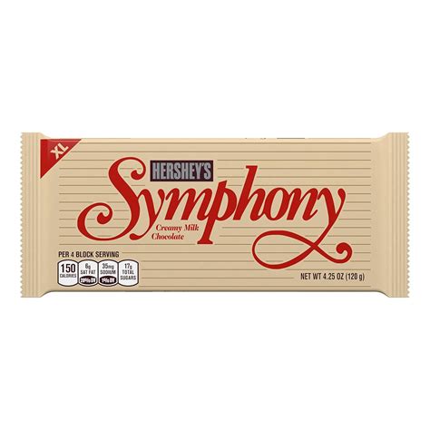 Amazon.com : HERSHEY'S SYMPHONY Milk Chocolate XL, Candy Bars, 4.25 oz (16 Pieces, 12 Count ...