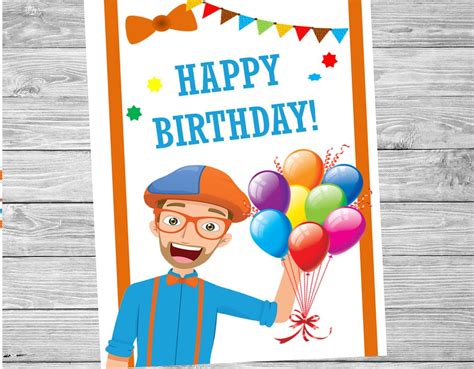 Blippi Poster Birthday Blippi - Etsy