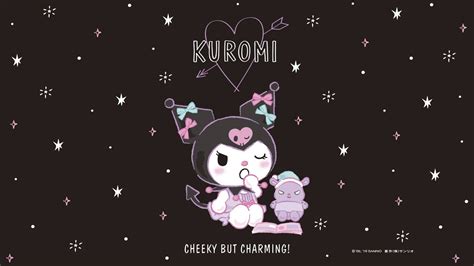 Baixe Papéis de Parede do Fundode Tela Do Kuromi Sonolento E Baku Sanrio. | Wallpapers.com