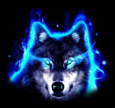 Neon Blue Wolf Wallpapers - Wallpaper Cave