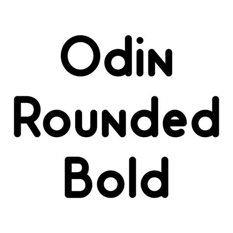 Odin Rounded Bold font - Free fonts on Creazilla | Creazilla