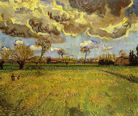 Landscape under a Stormy Sky, 1888 - Vincent van Gogh - WikiArt.org