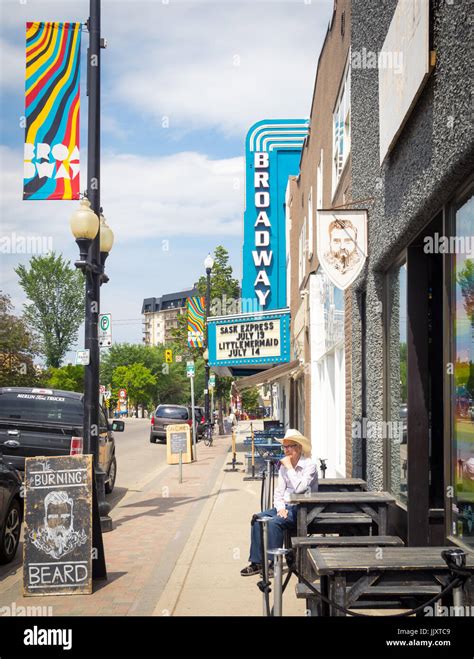 The historic Broadway Theatre in Saskatoon, Saskatchewan, Canada, with ...