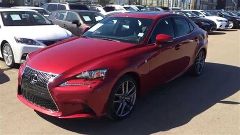 2014 Lexus IS 250 AWD Premium F Sport Package Review in Matador Red on Black - YouTube