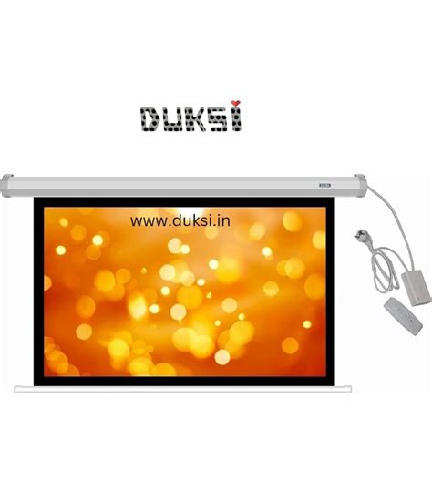 Duksi 80 Inches Motorized Projector Screen Electric Projection Screen Home Theatre Screen at Rs ...