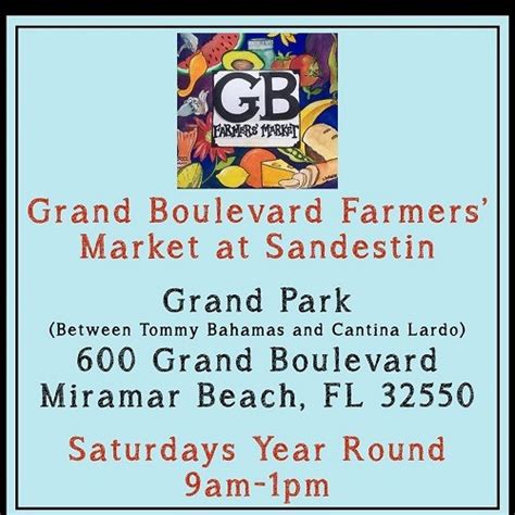 Grand Boulevard Farmers' Market at Sandestin - Visit South Walton, FL