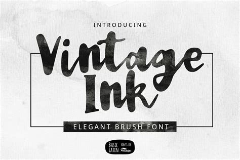 Vintage Ink Font by YandiDesigns · Creative Fabrica