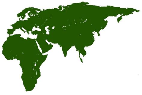 Afro-eurasia, the world's largest continuous landmass | World, London map, Worlds largest