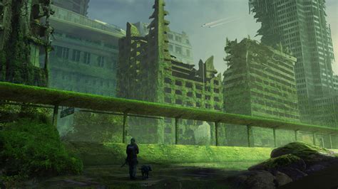 ArtStation - Abandoned Overgrown City