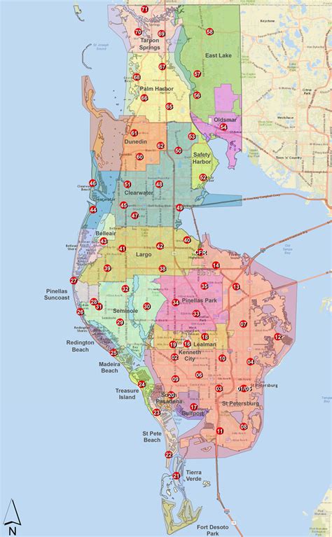 Map Of Pinellas County Florida - Zaria Kathrine