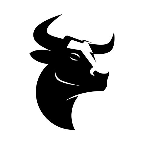 Black elegant head bull cow ox buffalo logo design 5484205 Vector Art at Vecteezy