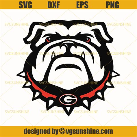 Georgia Bulldogs Svg, Football Svg, Bulldog Svg, Bulldog Face Svg, Dog SVG - Sunshine