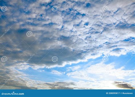 Altocumulus Mid Height Clouds Stock Image - Image of morning, clear ...