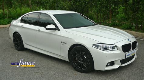 Vorsteiner VFF103 Mystic Black Wheels on Alpine White BMW F10 | Autofuture Design SDN BHD