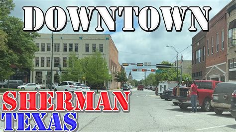 Sherman - Texas - 4K Downtown Drive - YouTube