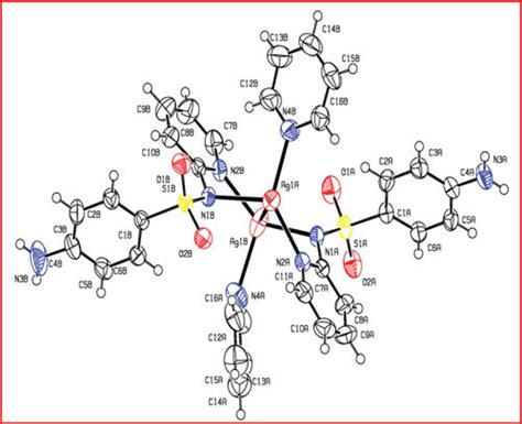 Figure . Crystal structure of silver complex of sulfapyridine with... | Download Scientific Diagram