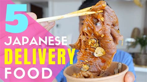 My Favorite Japanese Home Delivery Foods in Tokyo - YouTube