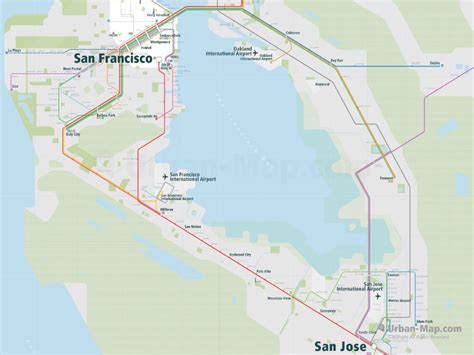 San Francisco Rail Map - A Smart City Guide Map, Even Offline!