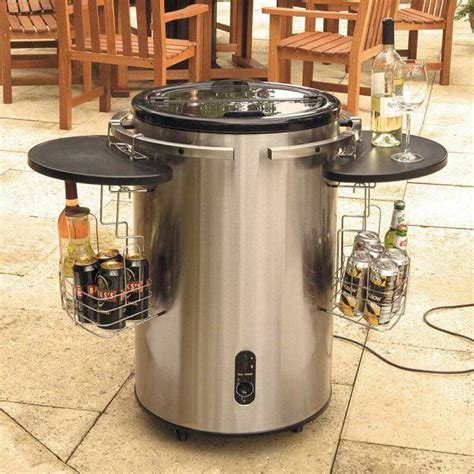 Modern Outdoor Electric Stainless Steel Drinks Cooler