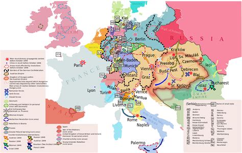 Events of the European Revolutions of 1848 #HistoryofEurope #Europe # ...