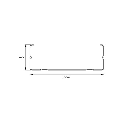 20-Gauge (33 mil) 3 5/8 in. x 10 ft. Galvanized Steel Wall Framing Stud ...