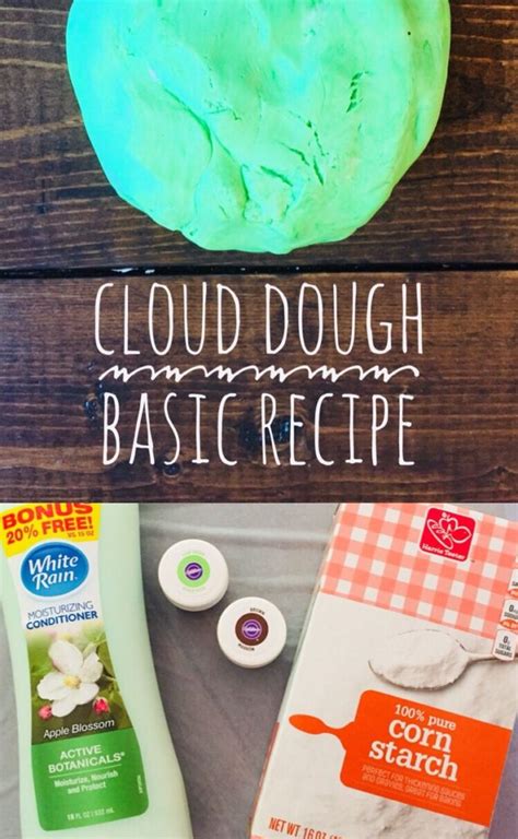 How to Make Fluffy Cloud Dough - Glitter On A Dime